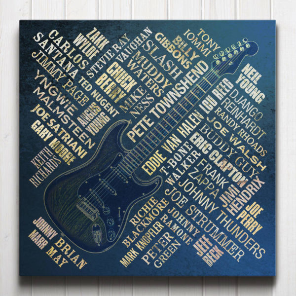 Guitar Legends Canvas Navy