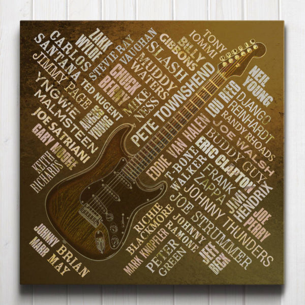 Guitar Legends Canvas Rust