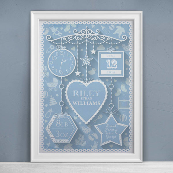 Personalised New Baby Print