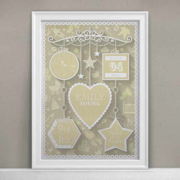 Personalised New Baby Print