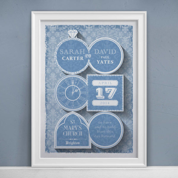 Personalised Wedding Day Print