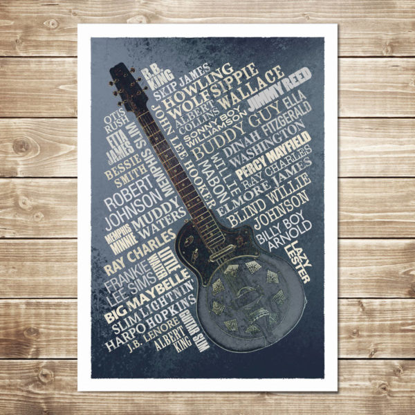 Blues Legends Print - Steel