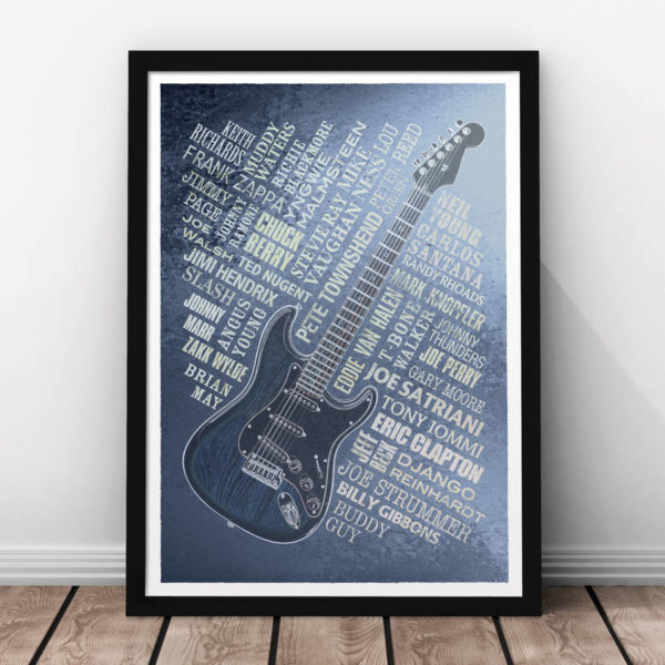 Guitar Legends Print - Steel