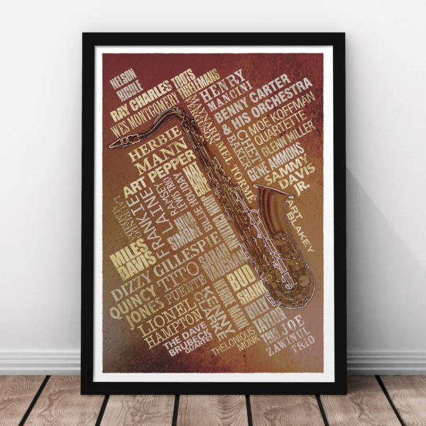 Jazz Legends Print - Rust