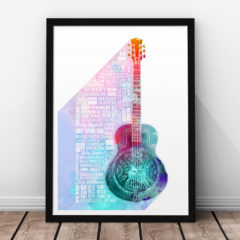 Heroes of Blues Print Multicoloured