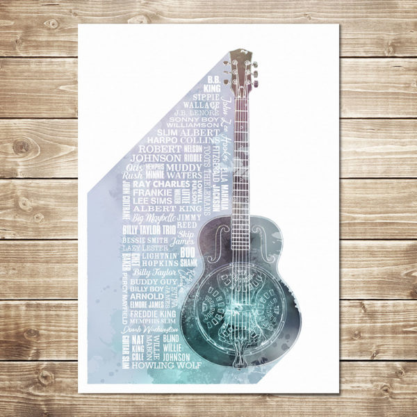 Heroes of Blues Print Steel