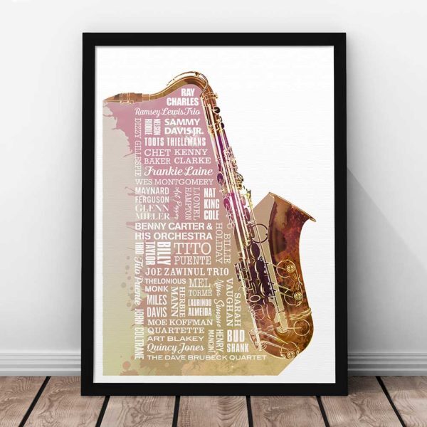 Heroes of Jazz Print Rust
