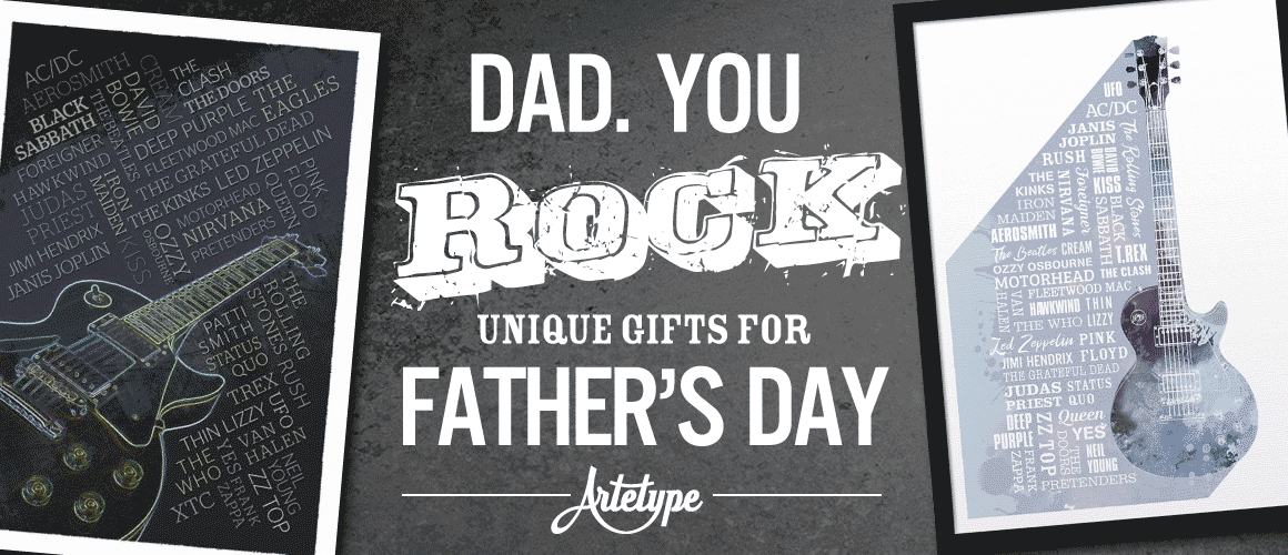 Rock Music Prints - Father's Day Gifts